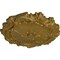 Ekena Millwork Plymouth Ceiling Medallion (Fits Canopies up to 1 5/8"), Hand-Painted Gold, 16 3/4"OD x 1 3/8"P CM16PLGLS - alternate 2